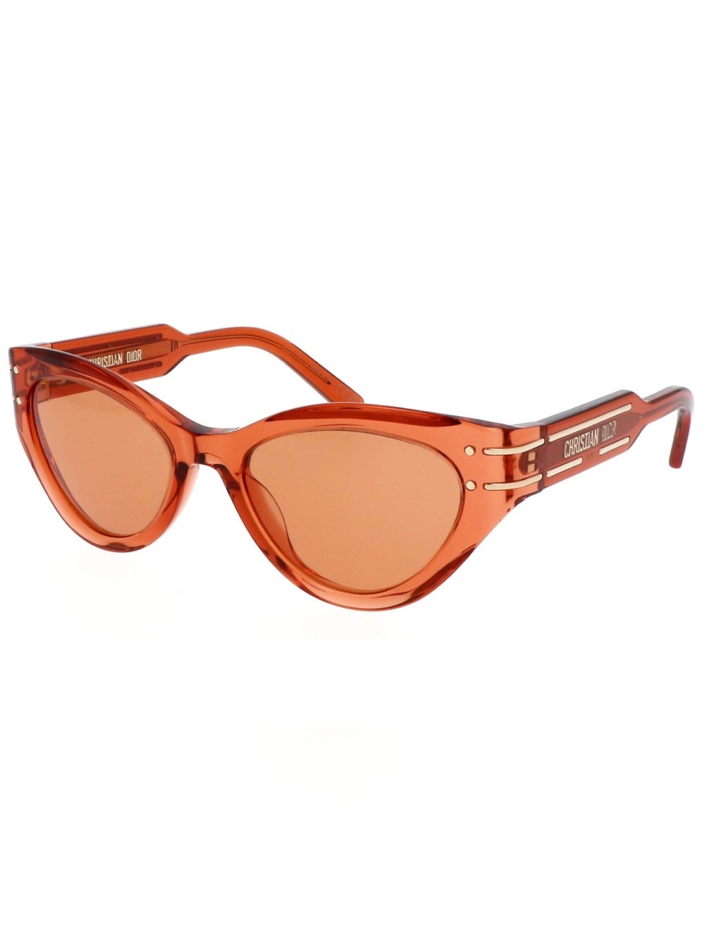 Christian Dior Orange Amber Cat Eye Sunglasses NWT